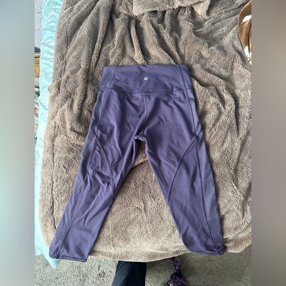 Lululemon Cropped Mesh Side Leggings